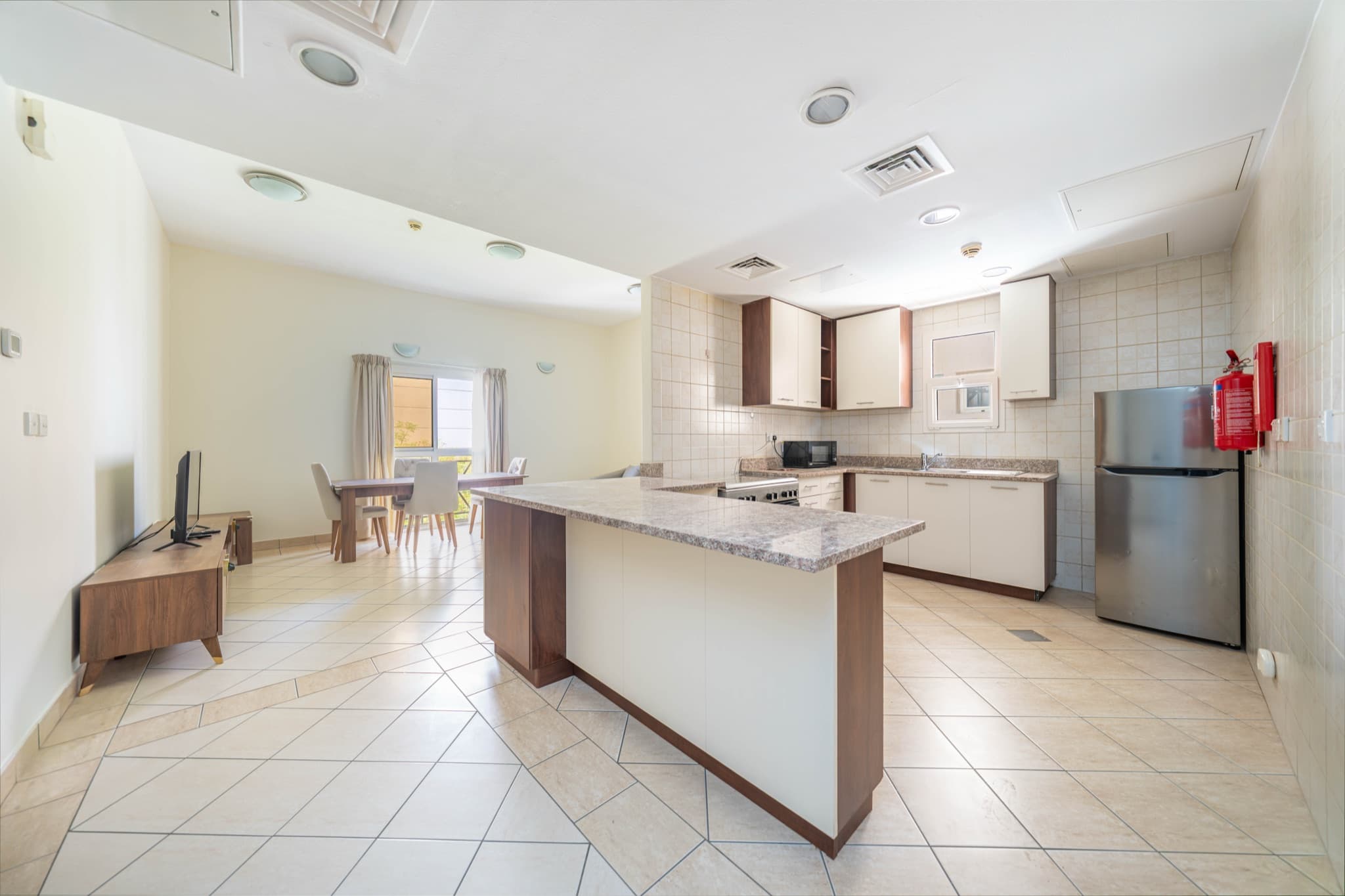 Fully furnished 2BHK apartment interior